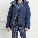 Hill House  reversible Edie puffer jacket floral navy size Large NWT Photo 0