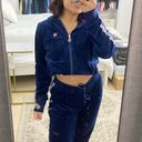 FILA Royal Blue Velvet Matching Sweat Set Photo 2