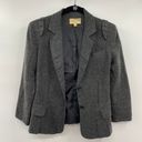 Elizabeth and James Elizabeth James Wool Blend Blazer Fitted 2 Button Single Breasted Womens Size 2 Photo 2