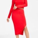 Bar III  red Slit Pencil Skirt Photo 0