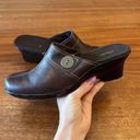 Clarks 671- Brown Leather Clogs Photo 1