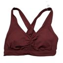 Aerie Offline By  Real Me Ruched Sports Bra Royal Berry Red Size Medium Padded Photo 1