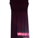 Jones Wear  Maroon Short Sleeve Midi V Neck Formal Dress Size 8 Photo 1