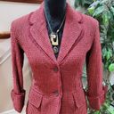 Kenneth Cole  Women Burgundy Polyester Single Breasted Long Sleeve Blazer Size 2 Photo 1