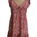 Rails  Red Ditsy Floral Anika Mini Dress Size Small Photo 1