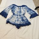 American Eagle 21  Outfitters Boho Blue Tie Dye Romper Size XXS Photo 4