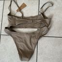 SKIMS NWT  Micro Corset Bikini Top - Desert and Bottom cheeky tanga size S Photo 5