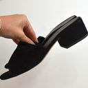 Vince  Rachelle 2 Suede Block Heel Slide Mule Sandals Black Women's 6.5 Photo 6