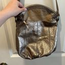 The Sak  bronze Fold-Over Flap Leather Cross-body Shoulder Bag Purse EUC. Photo 2