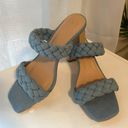 Square Toe Heels Blue Size 7.5 Photo 0