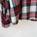 Old Navy  XXL Womens Red Classic Plaid Flannel Button Down Shirt Holiday Photo 3