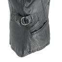 Jones New York Vintage  Short Leather Jacket Coat Lined Black size Small Photo 3