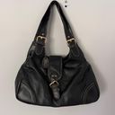 Black Soft Leather Buckle Bag Purse Photo 0