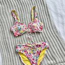 Time & Tru Yellow Floral 2pc bikini set  Photo 0