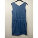 The North Face  Blue V Neck Drawstring Dress - size Small Photo 2