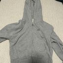 Brandy Melville Gray John Galt Crop Hoodie Photo 0