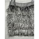 J. McLaughlin  Melina Skirt in Black Feather Fringe Short Size 4 Women’s Photo 1