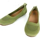 FitFlop  Allegro Tonal Knit Ballerinas Flats Olive Green Stretchy Round Toe 8.5 Photo 0