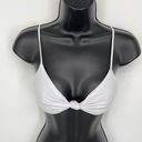 Naked Wardrobe  Swim White Knotted Bikini Top NEW Womens Sz L Style SW1050T Photo 0