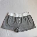 Brandy Melville grey and white striped boy shorts Photo 1