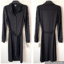 Tommy Hilfiger  Lace Sleeve Jersey Knit Shirt Dress Black 10 Photo 2