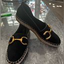 ZARA  Embellished Black & Gold Espadrilles Women's SIZE 37 like new Photo 1