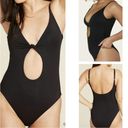 ANDIE  Swim Black Santorini Keyhole Knot One Piece Swimsuit Sz M NWT Photo 12