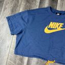 Nike Blue Cropped Sweater Photo 2