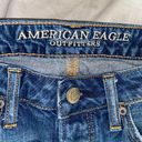 American Eagle Light Wash Distressed Mini Skirt Photo 3