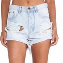 One Teaspoon  Destroyed Denim Outlaws High Waisted Shorts Photo 0