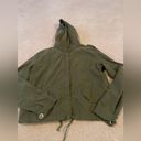 Brandy Melville Army Green Zip Up Hoodie Jacket Bin 194 Photo 1