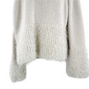 1. State  REVOLVE Dramatic Pause Cold Shoulder Oversized Eyelash Sweater Top Photo 3