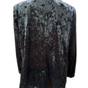 cupio  Black Crushed Velvet Blazer Plus Size 2x Lined Jacket Button Front NEW Photo 3