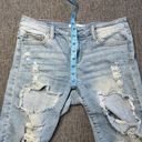 Cello  Jean Shorts Medium Distressed Light Wash Bermuda Denim Frayed Hem Cut Off Photo 4