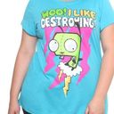 Torrid New! RARE! Vintage Y2K  sz 2 I like destroying gir invader zim top 2X Photo 0