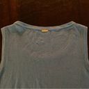 St. John Sport SZ L Santana Knit Tank Shell BLUE Scoop Neck Sleeveless Top Photo 4