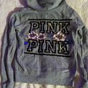 PINK - Victoria's Secret HTF-Victoria secret PINK Tropical Flower Sequin Full Zip/Capri Sweats Matching set XS Photo 1