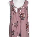 Torrid  Floral Print Tie Neck Peplum Tank Top Size 1 (1X/14-16) Photo 3