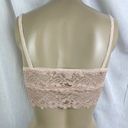 Forever 21 💕 Nude Beige Sheer Scalloped Lace Bralette Stretchy  Size Small Photo 4