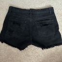 American Bazi Black Denim Shorts Photo 3