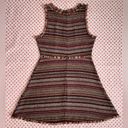 She & Sky retro brown tweed twill boho bohemian dress juniors size medium Photo 5