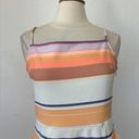 Bar III Pastel Striped Faux Wrap Sleeveless Dress Photo 1