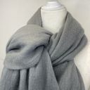 Steve Madden  Rectangular Oversized Gray Fringed Scarf Photo 2