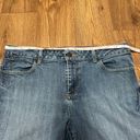 Talbots  Womens Light Blue Worn In Curvy Slim Ankle Jeans Mid Rise Size 12P/31 Photo 8