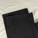 Banana Republic  Factory Straight Leg Jean Size 6 Petite Black Denim Mid Rise Photo 8