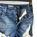 Good American  High Rise Boho Distressed Shorts - Size 4/27 Photo 4