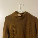 American Eagle NWT  sweater turtleneck cowl thick knit Brown M Photo 2