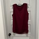 Carmen Marc Valvo Carmen by  Maroon Sleeveless Blouse 2X Photo 7