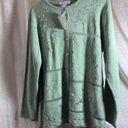 Dress Barn New  Green Button Up Sweater XL Photo 0