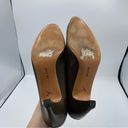 Salvatore Ferragamo  Italy Womens Pump Size 6 AA Brown Beige Leather metallic Photo 4